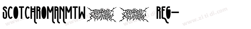 ScotchRomanMTW01 Reg字体转换